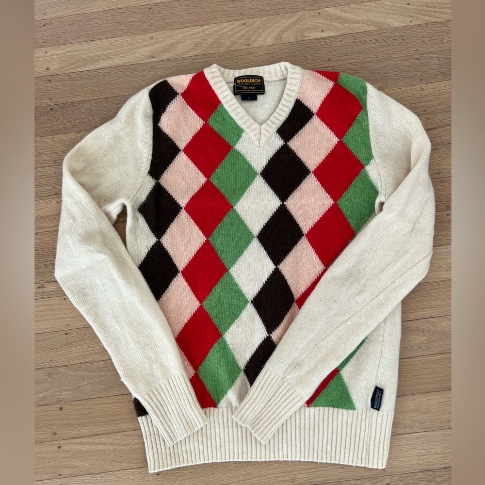 Woolrich, cashmere, angora, wool sweater, size L